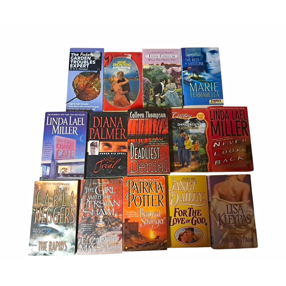 Paperback Book Lot Romance Suspense Gardening Linda Lael Miller Marie Ferrarella